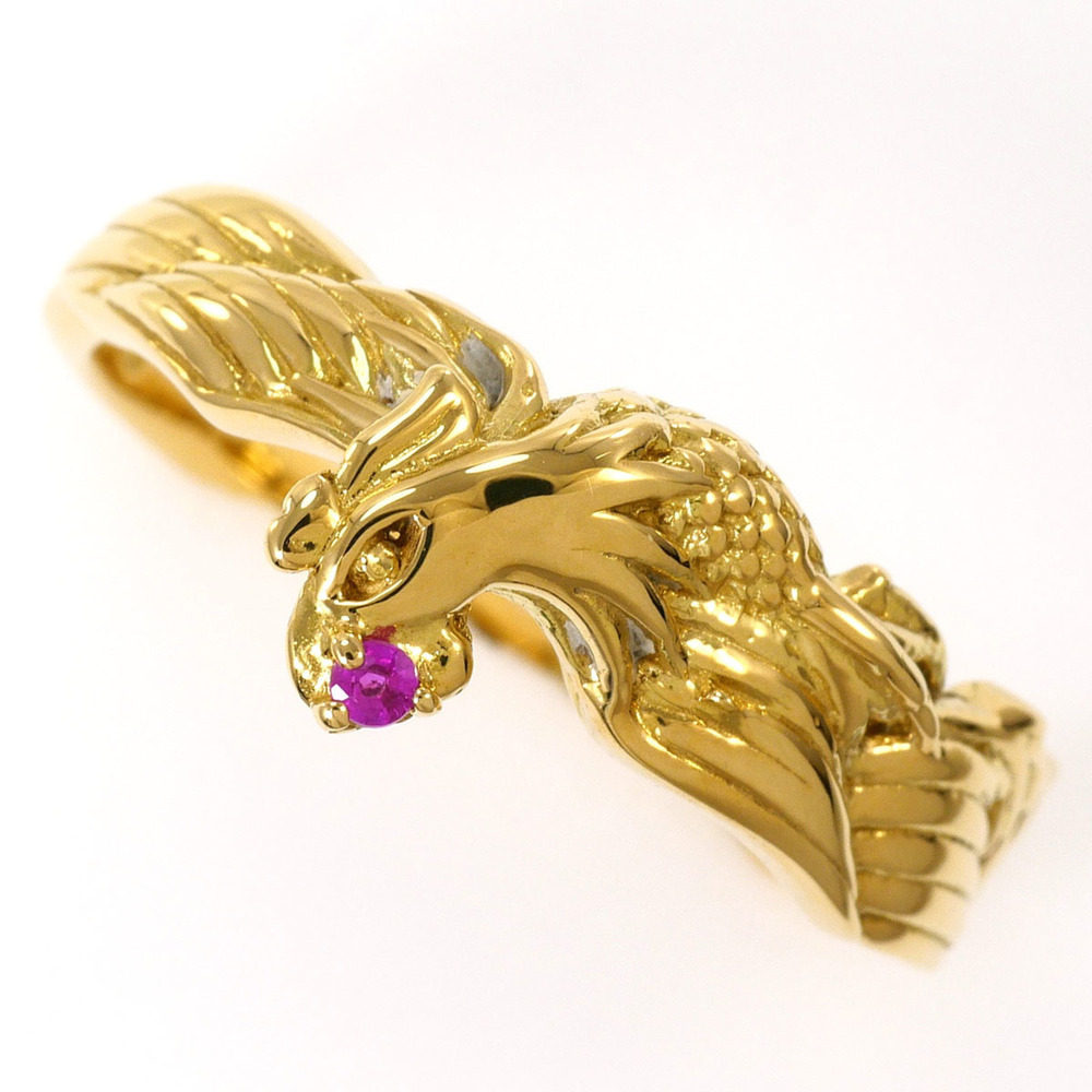 VINTAGE 18k Gold Ruby Ring